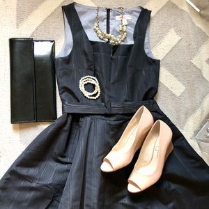 EUC Isaac Mizrahi for Target Black Taffeta Dress 2